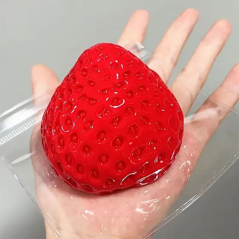 Strawberry Squeeze Taba Squishy Toy Kawaii Fidget