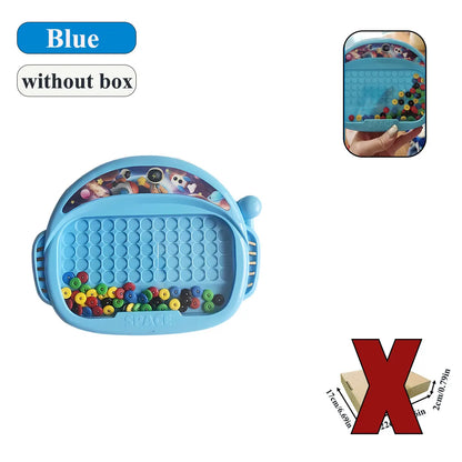 Magnetic Doodle Board for Kids Bead Drawing Sketch Pad
