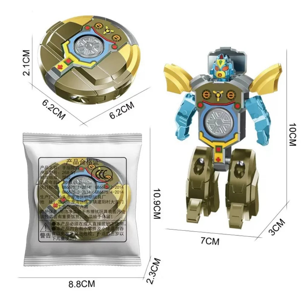 Rotating Ball Robot Fidget Gyro Decompression Fingertip Toy