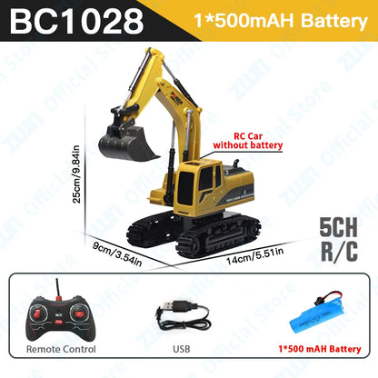 2.4G RC Remote Control Excavator Dump Truck Toy