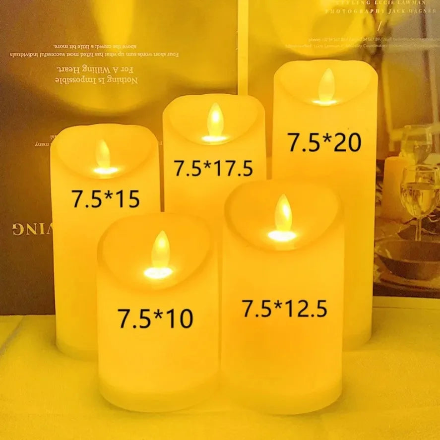 1~10PCS Swing LED Candles Flameless Flickering Light Flameless Candle for Christmas Wedding Decor Birthday Party Supplie  ﻿