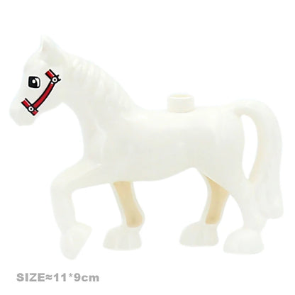 Big Size Building Blocks Cat Dog Pig Rabbit Model Accessories Compatible Bricks Farm Animals Set Assemble Education Toys For Kid