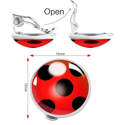 Bug Eye Masks,Gloves And Earrings Ladybird Costume Accessories Set For Kids Halloween Christmas Party Carnival Birthday Gifts