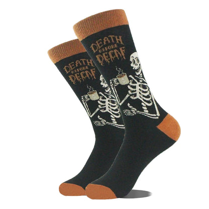 Novelty Dinosaur Crew Skateboard Socks Funny Men