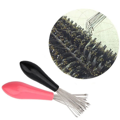 Comb Hair Brush Cleaner Plastic Handle Hair Remover Tool