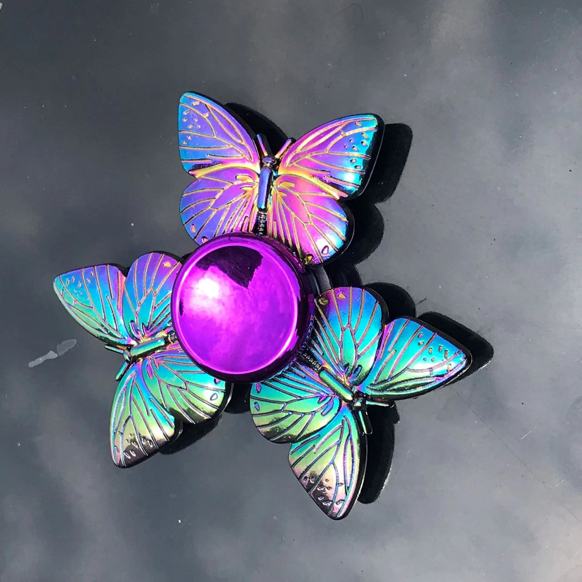 Rainbow Metal Fidget Spinner Colorful High Speed Toy