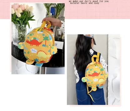 Cartoon Dinosaur Baby Backpack Kindergarten Schoolbag for Kids