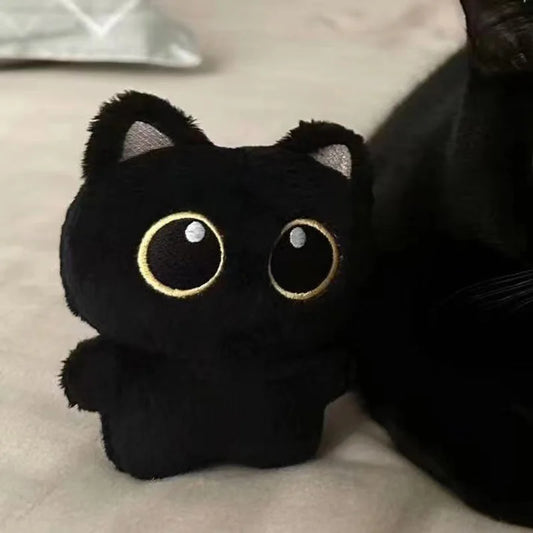 Black Cat Plush Toy Cute Kitten Pillow Cushion Pendant